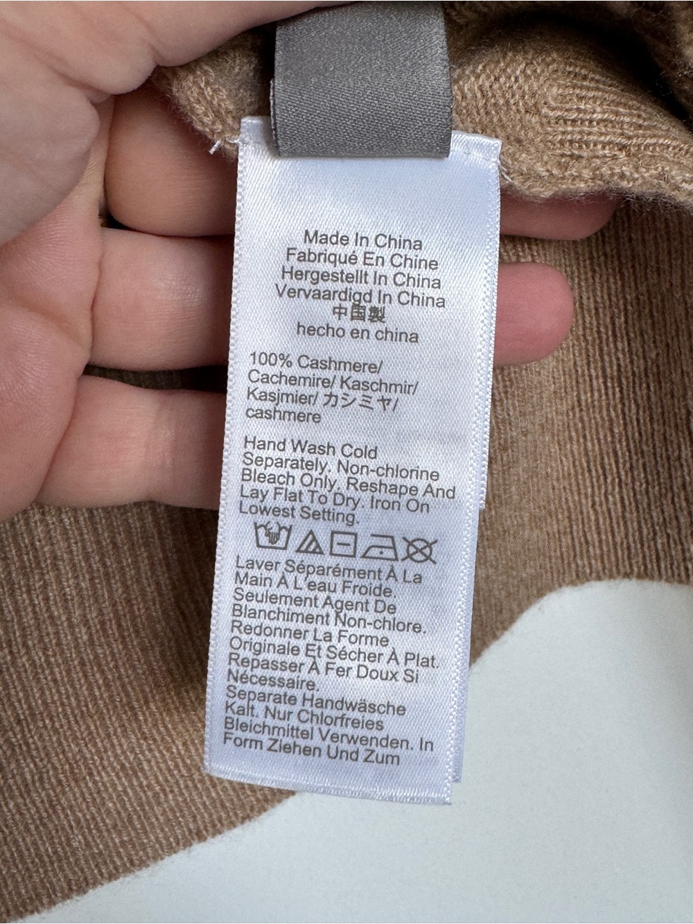 NWT J. CREW Cashmere classic-fit crewneck sweater heather camel M *NOTE* BA400 - Picture 9 of 16